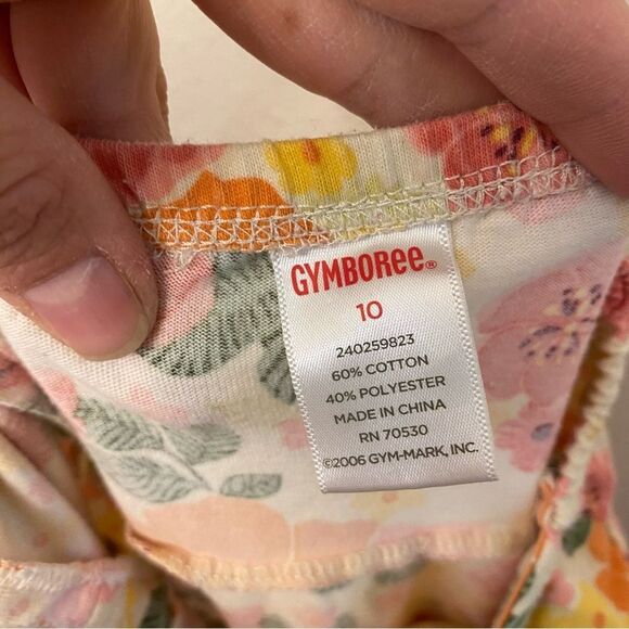 Gymboree Summer Dress halter top tropical Hawaiian floral midi maxi girls 10 - Picture 4 of 7